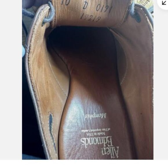 Allen Edmonds Memphis Oxford Cap Toe Dress Shoes Men's 10 D - Picture 7 of 7